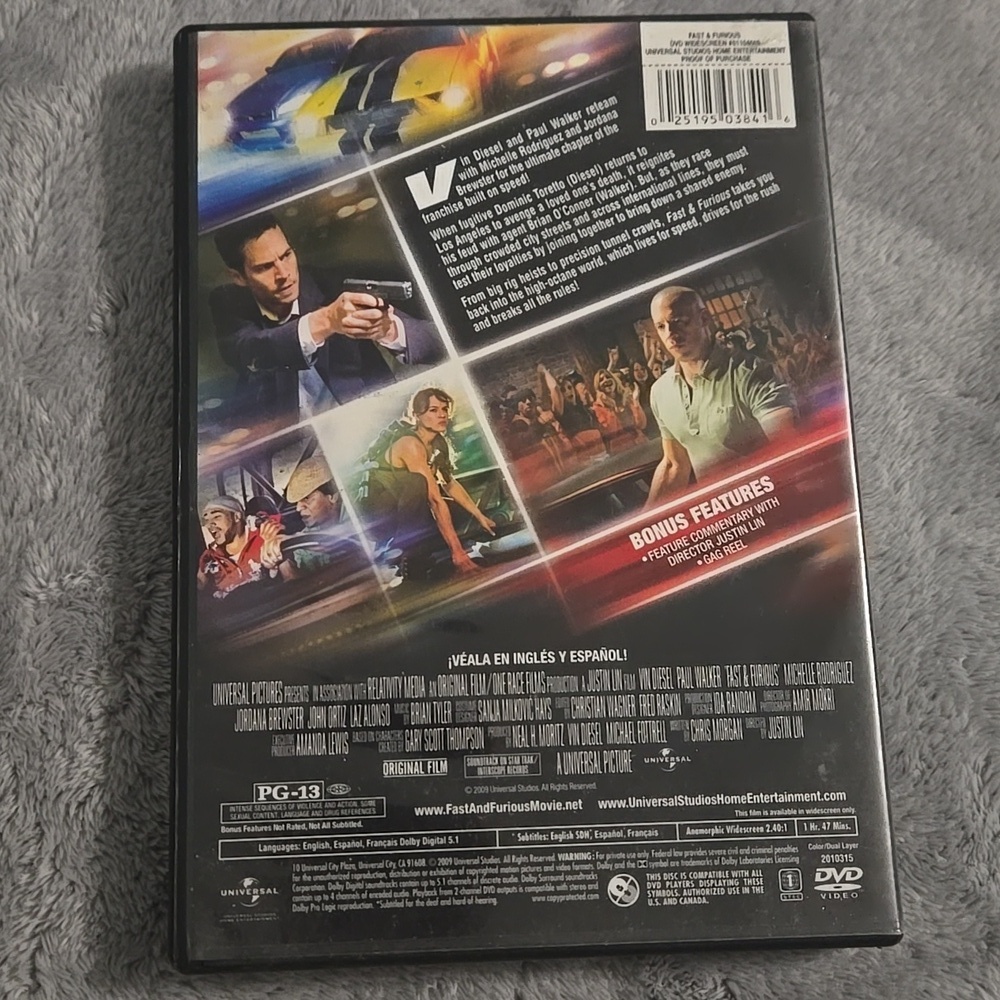 Fast & Furious DVD - Picture 2 of 3